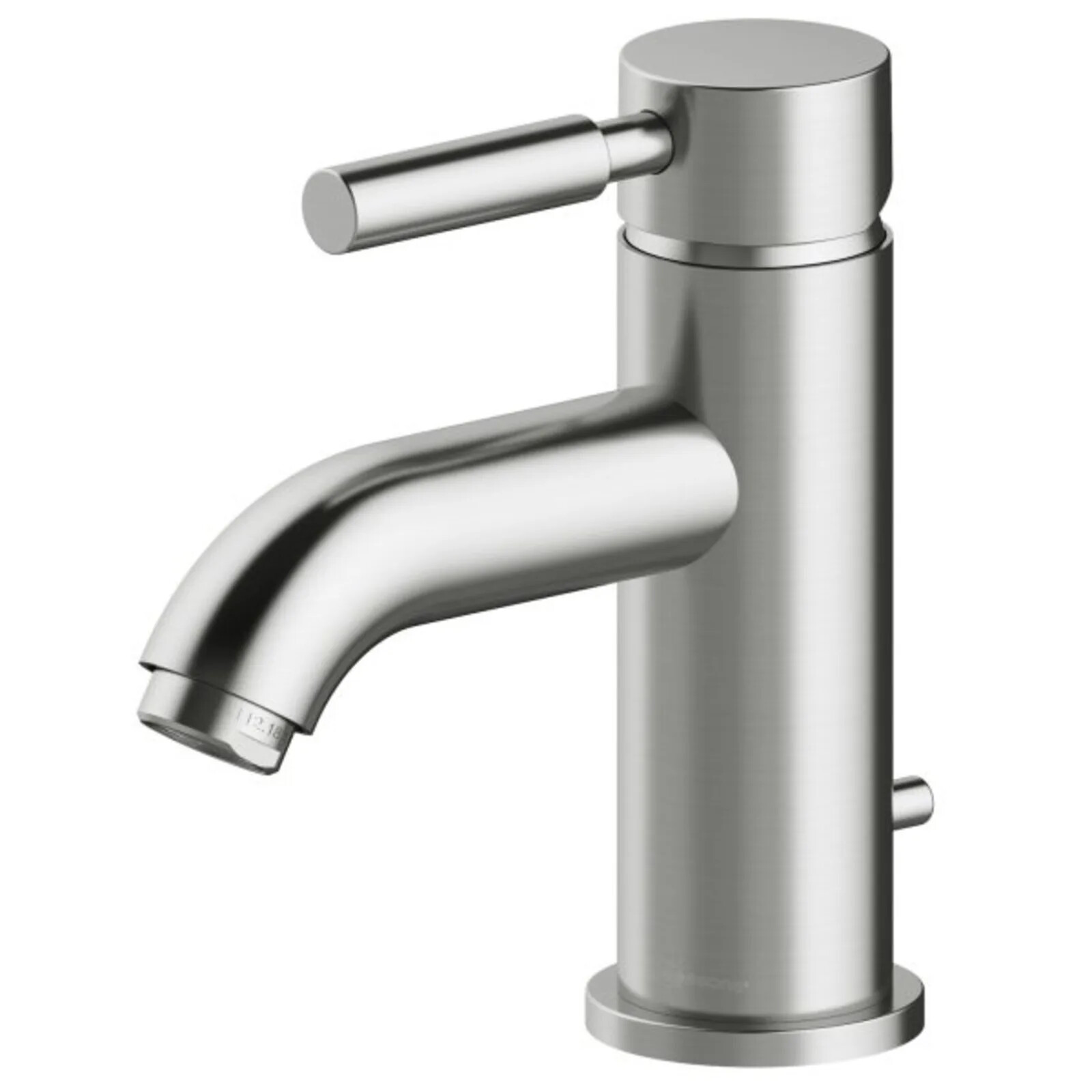 Single Handle Bath Faucet, With Pop Up, Brushed Nickel, 1.2GPM