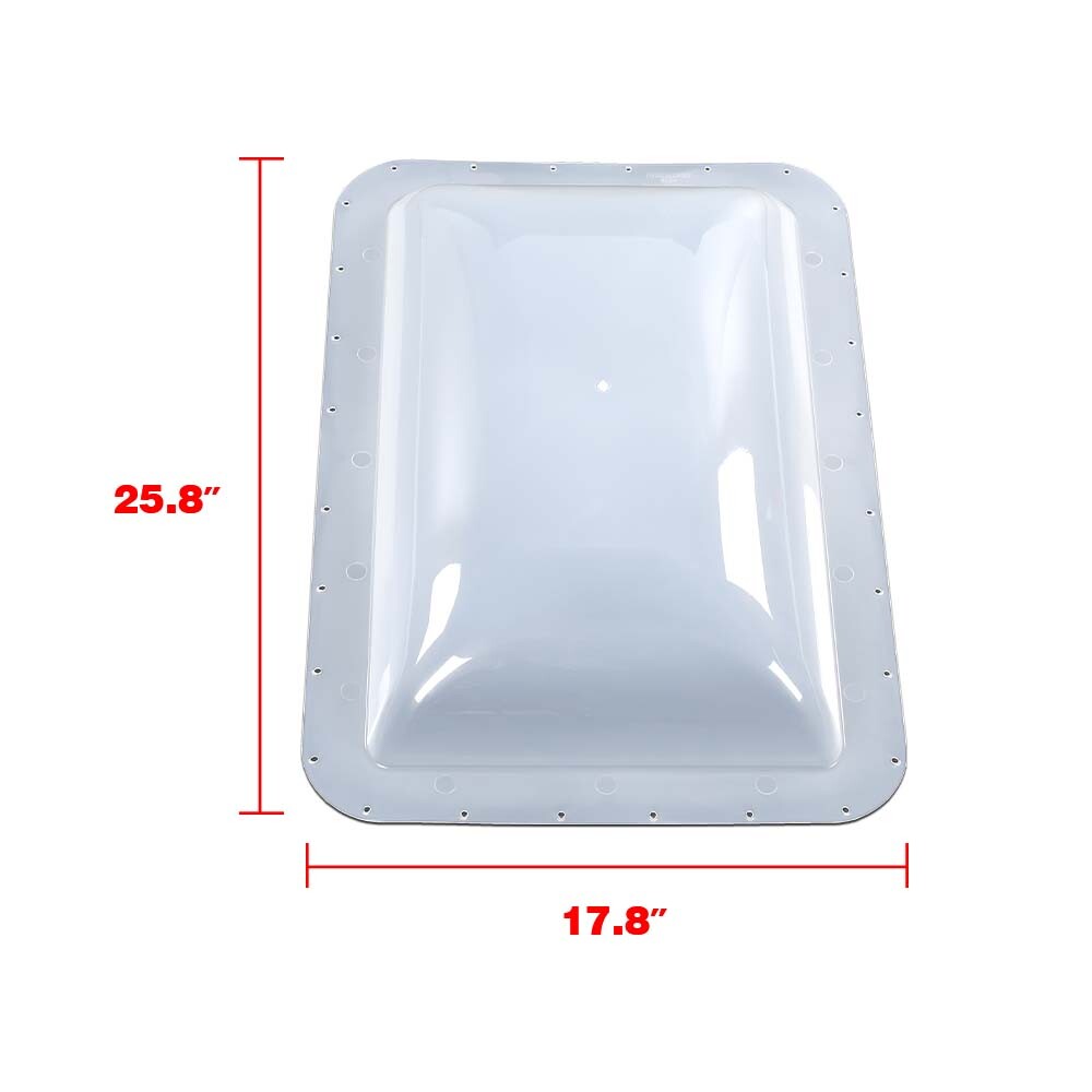 RV Skylight Cover Exterior 17.5"X 26.75"X 4.5" Camper Skylight White