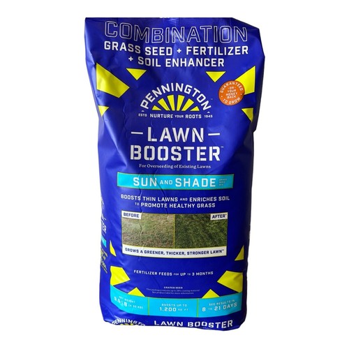 Pennington Lawn Booster Sun & Shade Grass Seed and Fertilizer Mix, for Sun eBay