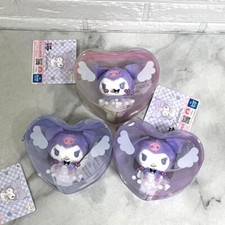 Emo Cute Sanro Angel Heart Pouch  Mascot Kuromi set