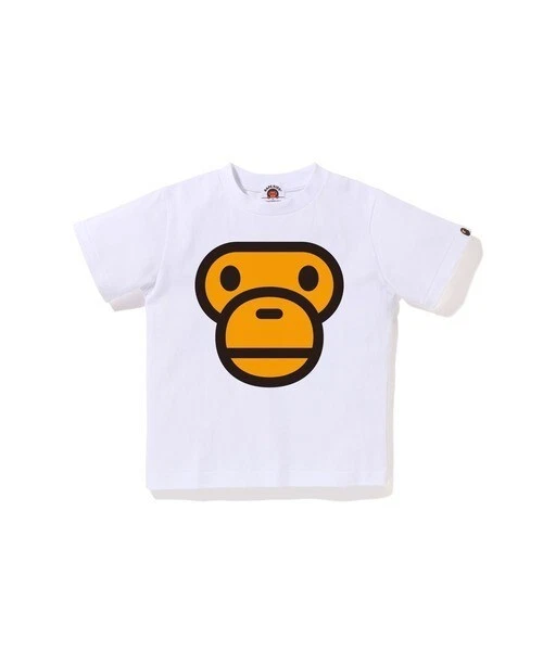 Camiseta A Bathing Ape/Niños 2025 Modelo SS BABY MILO FACE Negra Talla 100 Nueva Foto 2 de 4