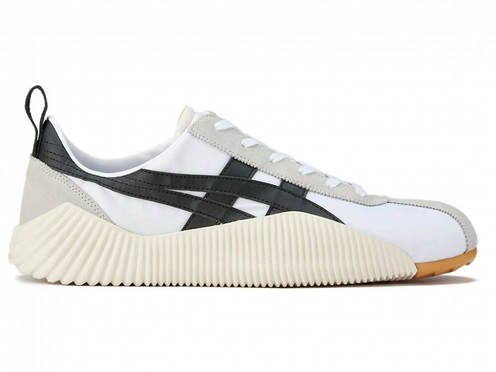 Asics Onitsuka Tiger ACROMOUNT 1183B257 WHITE BLACK With Shoe Bag