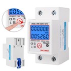 Digital LCD Kwh Wattmeter Power Consumption Energy Meter Electric Din Rail 230V