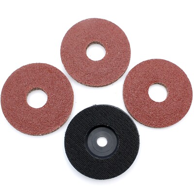 Set Schleifpapier 76 mm für Akku Winkelschleifer GWS, PWSA, Bosch, BTI, Parkside