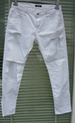 REPLAY Damen Jeans Hose DENICE Gr.W30/L30, DE39 Slim Low Crotch Weiß Neu!!