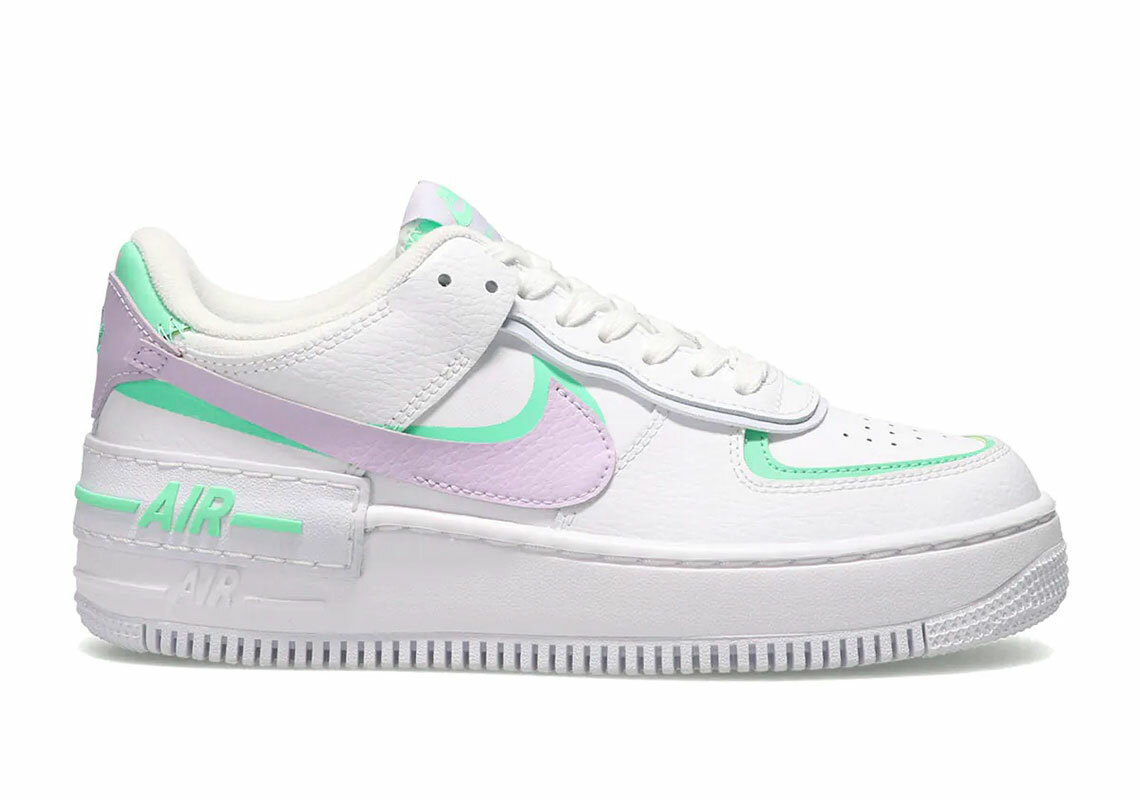 Women's Nike Air Force 1 Low Shadow Lilac Easter Green Purple White  CU8591-103 - Shopping.com