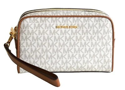 Michael Kors Damen Tasche JET SET ITEM MD TRAVEL POUCH WRISTLET vanilla - Bild 1 von 4