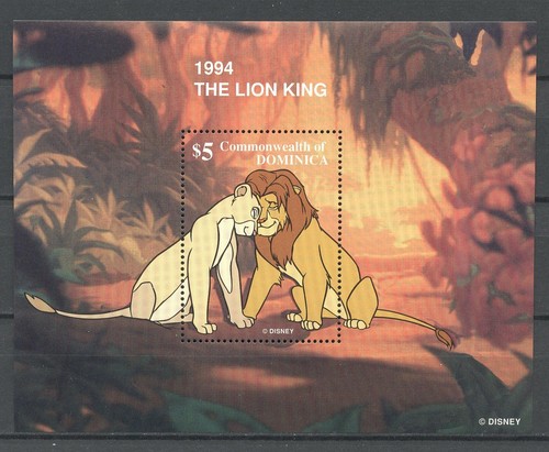 Walt Disney, König der Löwen - Dominica - Bl.357 ** MNH 1998