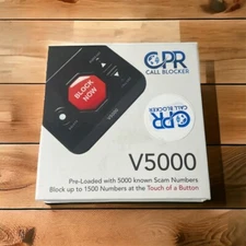 CPR V5000 Call Blocker for Landline Phones Block Spam and Robocalls with Box
