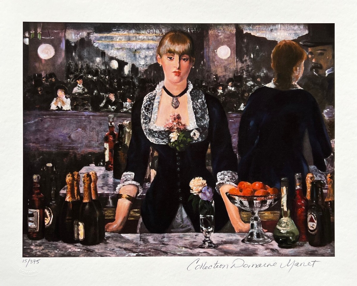 Edouard Manet BAR AT THE FOLIES BERGENE Estate Signed Numbered