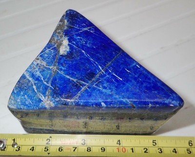 Well Polished Blue Lapis Lazuli Stone 879.9 gram 110x103x57 mm Nice Color