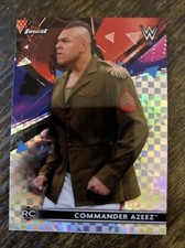 2021 WWE Topps Finest #50 Commander Azeez Prism Refractor