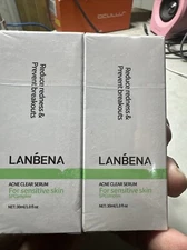 (2) LANBENA - Acne Clear Serum For Sensitive Skin SP Complex Face Serum Lot Of 2