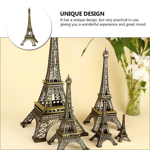 Eiffel Tower Model Decor Small Statue Travel Figurines Souvenirs - Picture 4 of 12