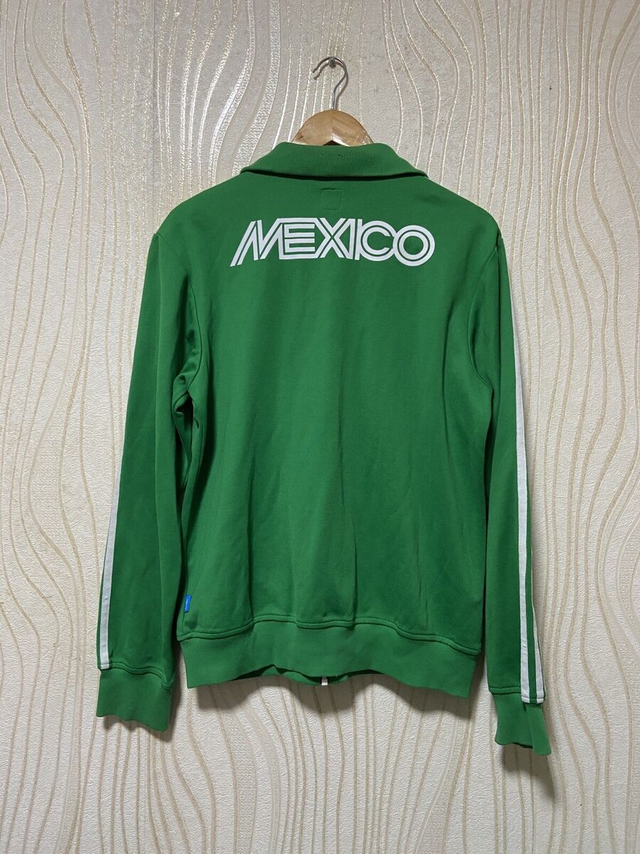 MEXICO 80s FOOTBALL SOCCER TRACK JACKET RETRO ADIDAS P04029 MEXICO 80s FOOTBALL SOCCER TRACK JACKET RETRO ADIDAS P04029