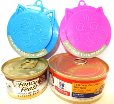 ASPEN PET PET FOOD CAN COVER Reusable STORAGE LIDS Petmate HILLS SCIENCE DIET Wet Dog Cat