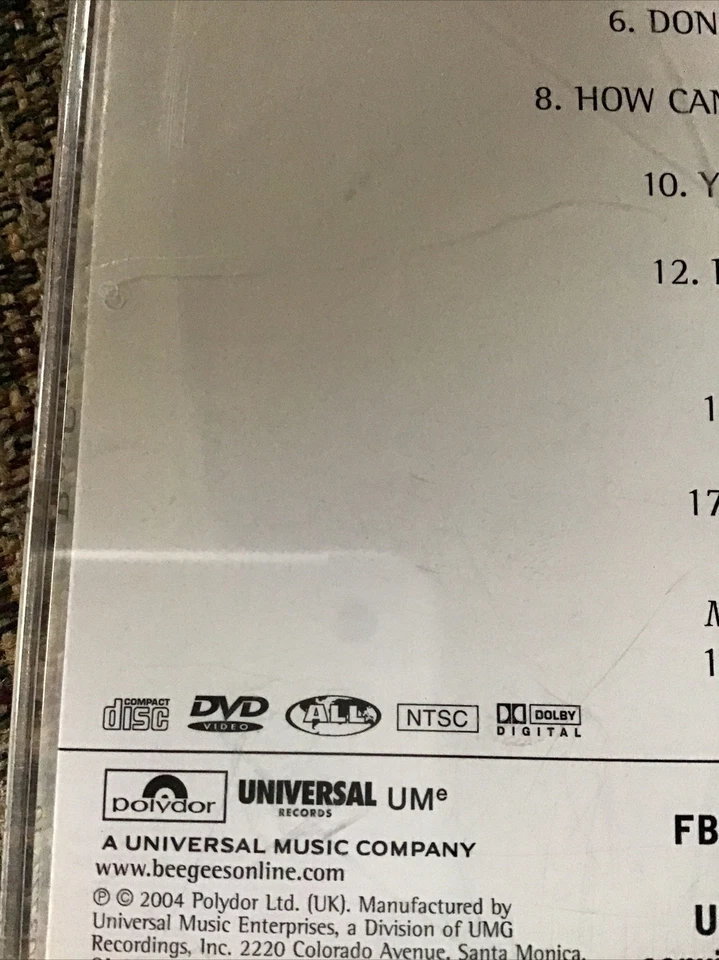 BEE GEES NUMBER ONES 2004 CD/DVD BRAND NEW POLYDOR PRINT 19TRX - Image 4 of 4