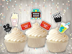 Soiree Cinema Cupcake Toppers Gateau Fete Anniversaire Ado Soiree Pyjama Noel Sac Ebay Soiree Cinema Cupcake Toppers Gateau Fete Anniversaire Ado Soiree Pyjama Noel Sac Ebay