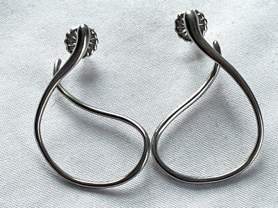 BRANDNEU NIE GETRAGEN NAMBE STERLINGSILBER CREOLEN CHARM OHRRINGE - KOSTENLOSER VERSAND