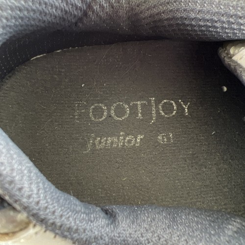 FootJoy Junior Golf Shoes Cleats Youth size 3M White Black Gray Boys Girls - Picture 5 of 9