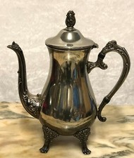 Suffolk Silversmi Verzierte Antik Teekanne, Kaffekanne