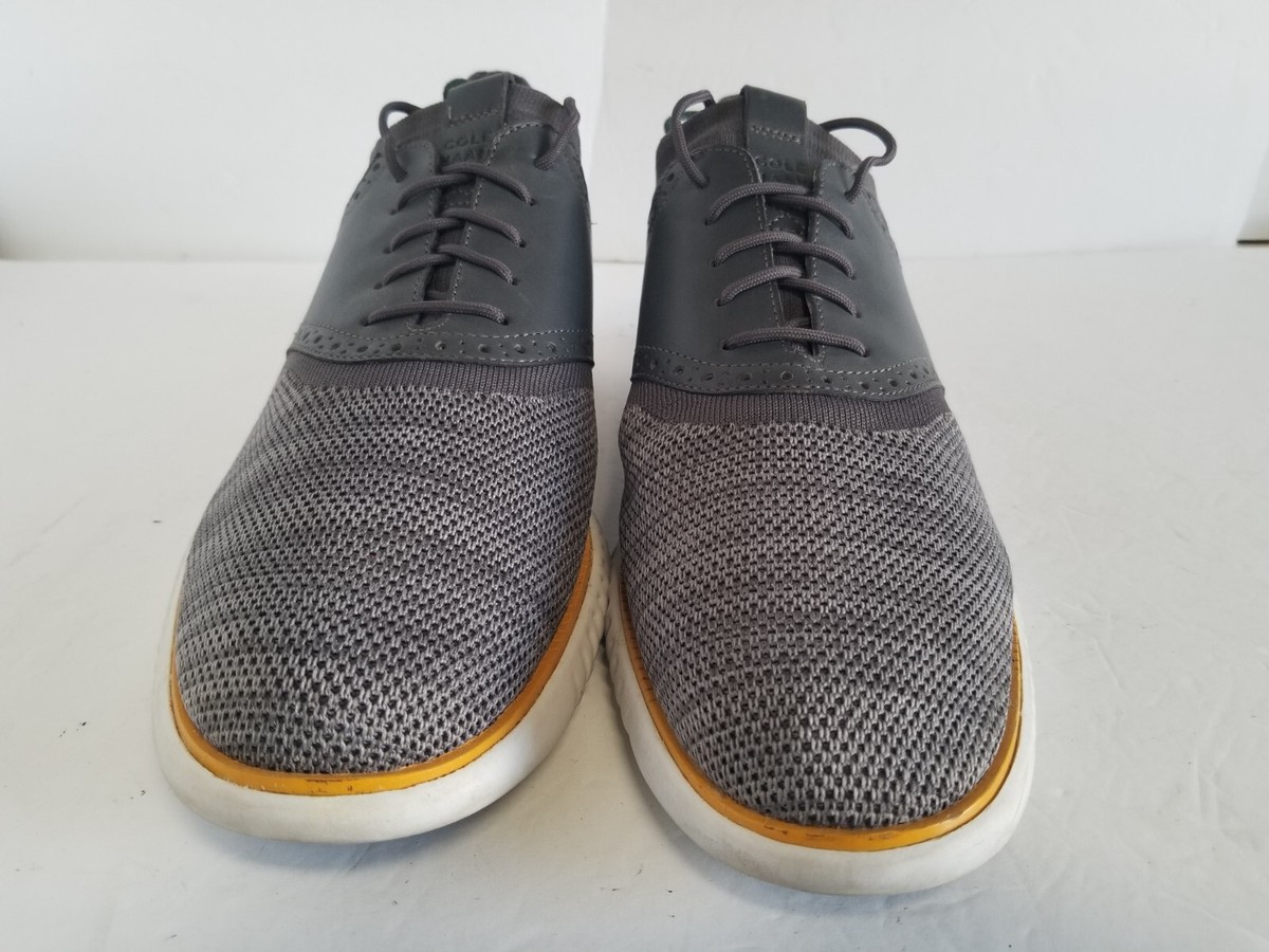 Cole Haan Stitchlite Grand Shoes Gray Mens Size 9 Wingtip Oxford Knit C25308 Cole Haan ZEROGRAND StitchLite Wingtip Oxford - Free  main image 3