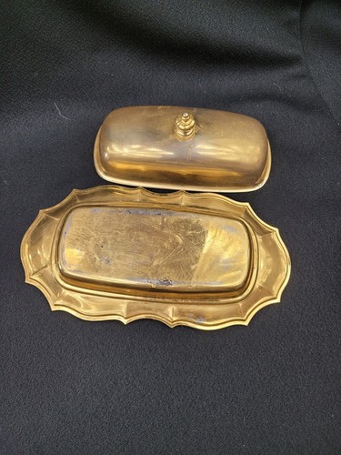 Vtg International Silver Silverplated Covered Butter Dish Chippendale. 10 - Picture 5 of 7
