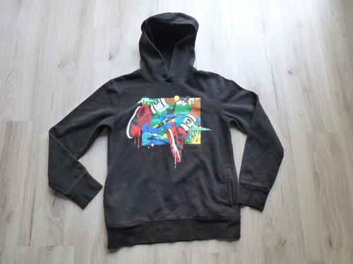 Air Jordan Hoodie Size Youth Large Black Nike Air flight Shoes ColorBlock - Picture 10 of 10