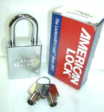 American Lock Model A7200KA Padlock W/3 Tube Keys-NEW In Box!