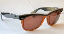 VINTAGE RAY-BAN B L WAYFARER BLACK TORTOISE SUNGLASS FRAMES ONLY