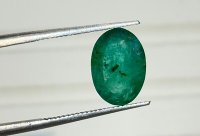natural emerald gemstone zambia oval shape green colour translucent non treated
