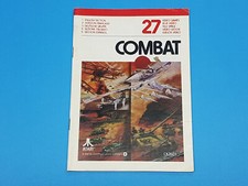 Combat 27 Atari 2600 Authentic Manual Only wear