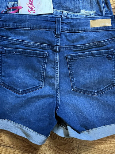 Lot Of 4 - Justice - NWT Girls Size 14 Denim Shorts / Children's Place Skirt 14 - Picture 6 of 7