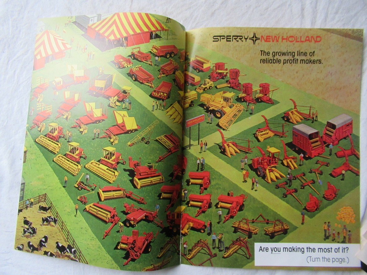1976 Sperry New Holland Farm Equipment 3-Page Print AD
