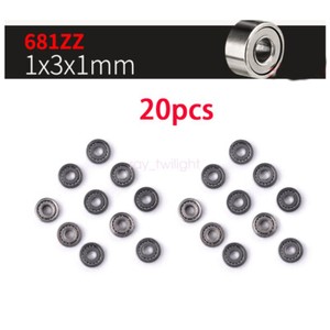 100pcs 681 1*3*1 1x3x1mm Metal Shielded Ball Bearing Bearings