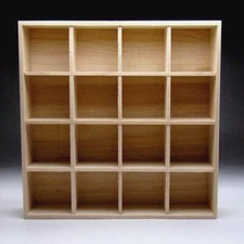 $XU16 Japanese Sake Cup Collection Wooden Stand, Storage Case
