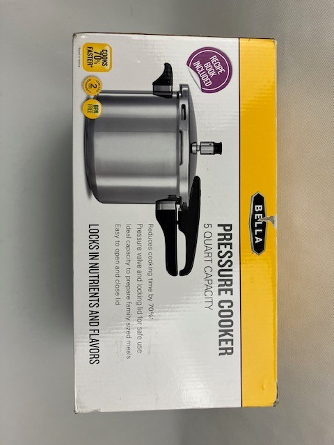 New Bella 5 qt. Electric Pressure Cooker*M-60B23G  Item #144