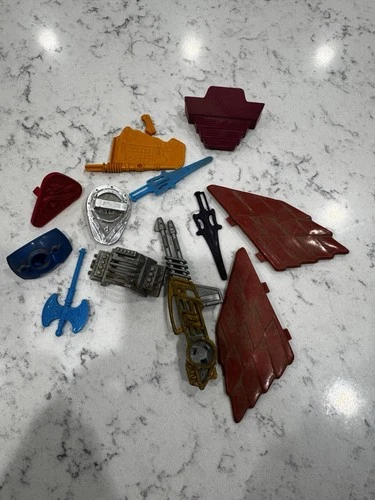 Masters of the Universe vtg accessories lot axes Swords Guns MOTU Mattel BHN