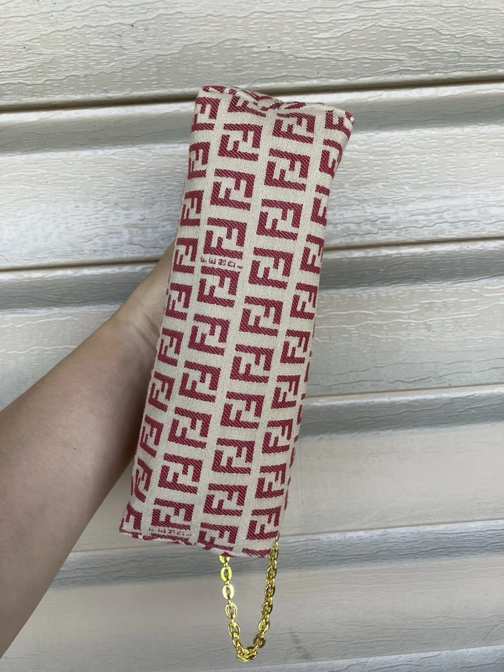 Fendi Zucca Pouch / Pochette On Chain *customized* - Image 3 of 4