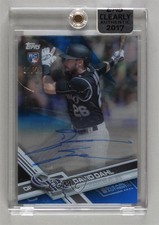 2017 Topps Clearly Authentic Auto Blue /25 David Dahl #CAAU-DD Auto v9t