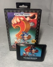 Sonic the Hedgehog 2 - Sega Genesis - Cartridge & Box - PRISTINE!