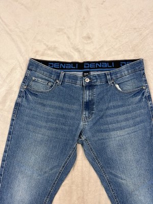 Denali Men's Blue Denim Cotton Jeans Regular Fit Straight Medium Wash 5-Pocket