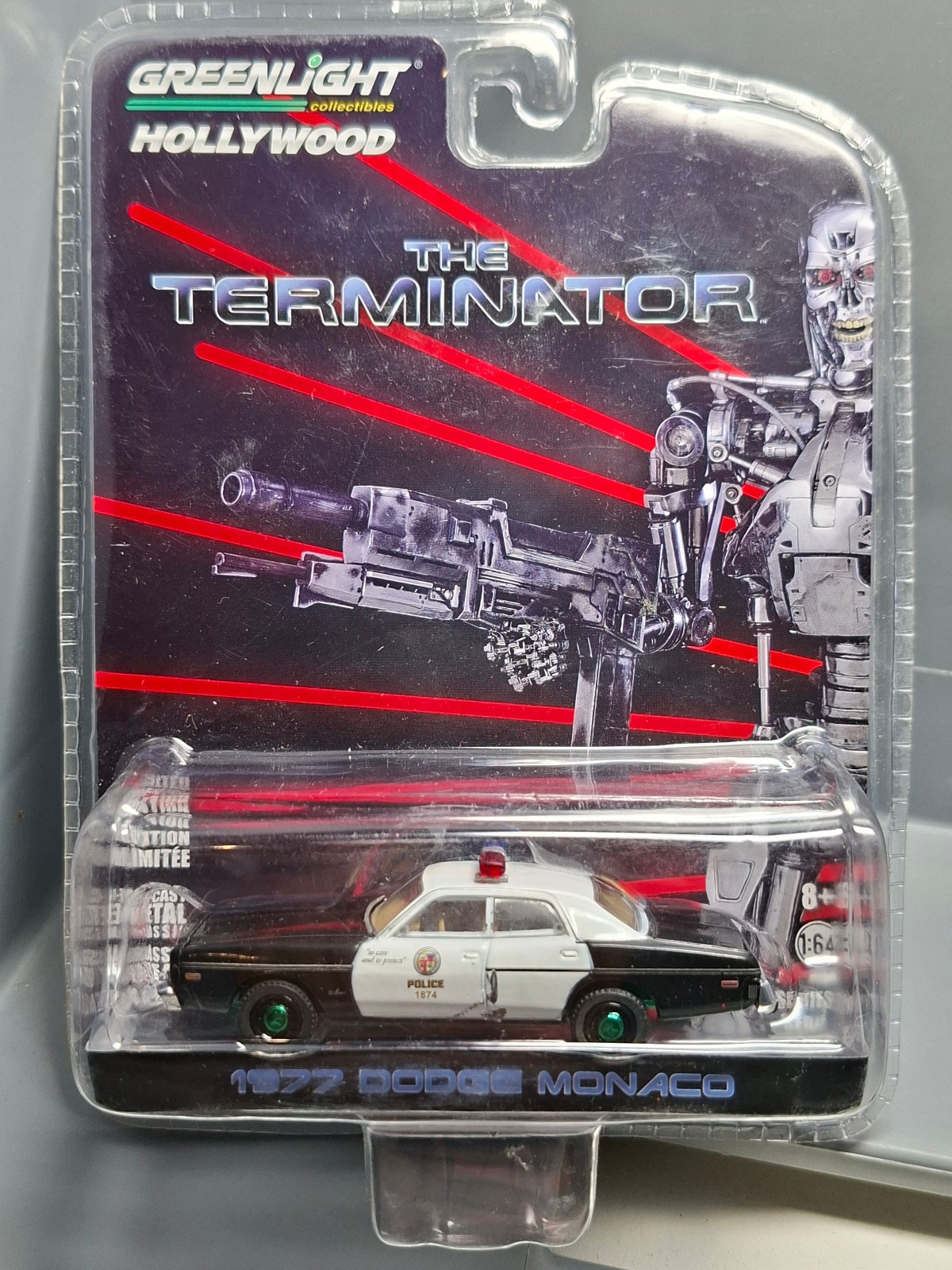 Greenlight Hollywood The Terminator Dodge Monaco 1977 cadeau idéal pour collectionneur