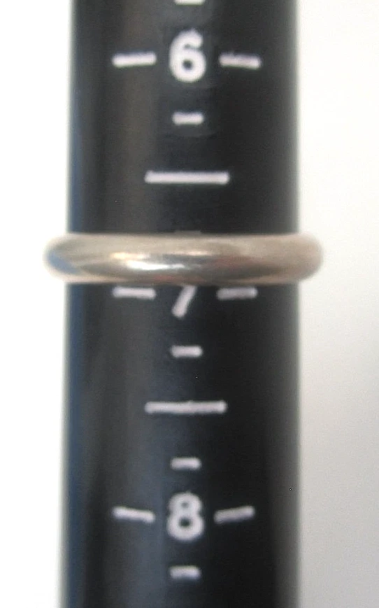 New Old Stock Vintage Sterling Silver Navajo Ring Turquoise 1960 Never Worn Sz 7 - Image 3 of 4