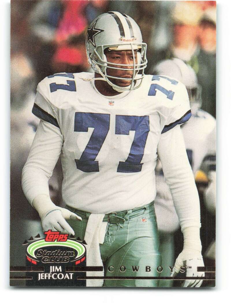 JIM JEFFCOAT 1992 Topps Stadium Club #5 NFL Cowboys  ID:141459