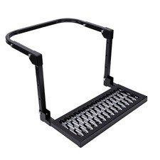 Heavy Duty Folding Step Pedal Anti Slip Adjustable 300 Lbs Plate Steel