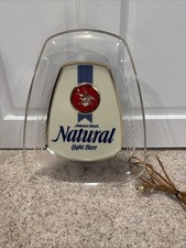 Vintage 1980's Natural Light Beer Sign Anheuser-busch Natty Light Bar Recroom