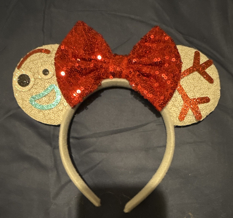 Forky Toy story  Mouse Ears Headband w/ Red Bow Glitter!