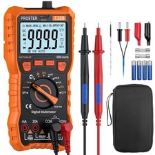 TRMS Multimeter - 6000 Counts 20A NCV Magnetic with Temp 6000Counts-Pro Orange