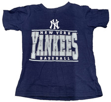 New York Yankees Boys Youth T Shirt MLB Genuine Merchandise Navy M 10/12